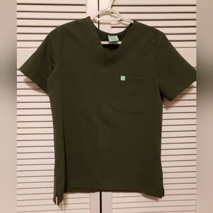 Garde Malade scrubs Olive Small Petite Top Small Petite Joggers Set SP